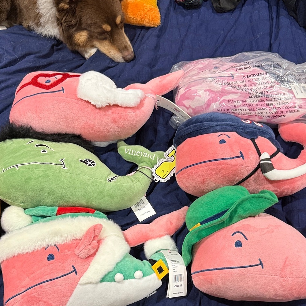 Vineyard Vines Festive Whale Plush Collection